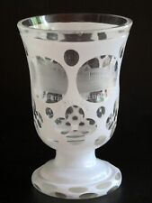 Biedermeier Überfang Becher