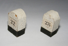 1 I O Blechbahn Modelleisenbahn Zubehör Holz Streckenzubehör Meilenstein