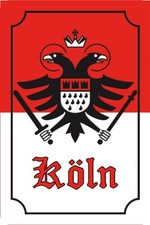 Holzschild 12x18cm Köln Wappen Stadtwappen Holz Schild