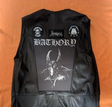 Black Metal Kutte Lederweste -