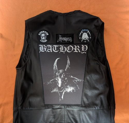 Black metal kutte lederweste - kutte,