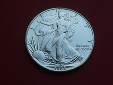 1 Dollar USA, 1988, Walking Liberty, 1 Oz Silber, St, Original