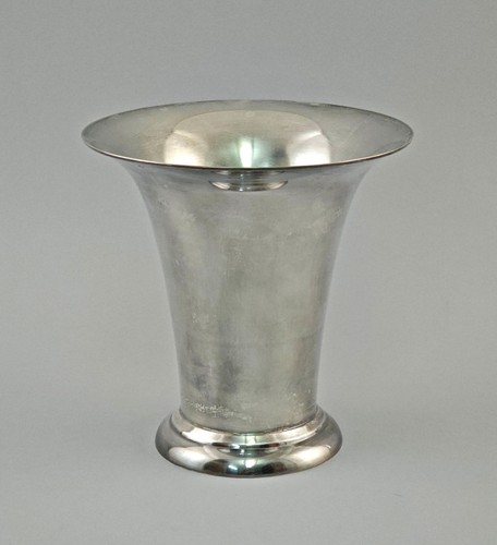 Versilberte kratervase - versilberte,
