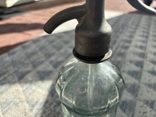 Sodaflasche Siphon Glas Antik Vintage Deko Ungarn