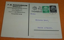 Breslau 1935 Fabrik Rosenbaum Sättel Reitzeuge - Firma Wilhelm Graf Dahle Altena