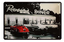  ''Rosies Diner (rote Auto links)'' 20x30cm Blechschild