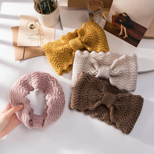 Gestricktes wolle stirnband - wolle,