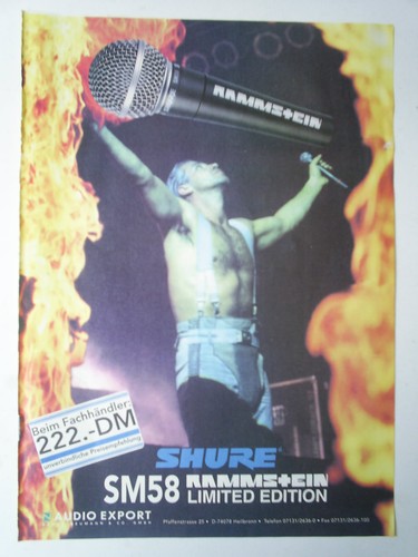 Rammstein werbeanzeige a4 - ,