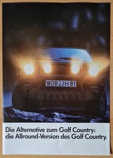 Infoblatt VW Golf Country Allround-Version   -   Ausgabe Juli 1990