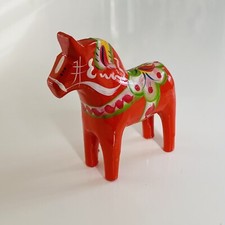 Original altes geschnitztes Holz Pferd Äkta Hemslöjd John Gudmunds Schweden