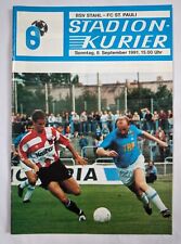 Programm Stahl Brandenburg FC St.Pauli Hamburg 1991 Bundesliga DDR Fußball BSG