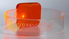 Jägermeister Kräuterlikör LED Armband Silikon beleuchtet orange Party 7862