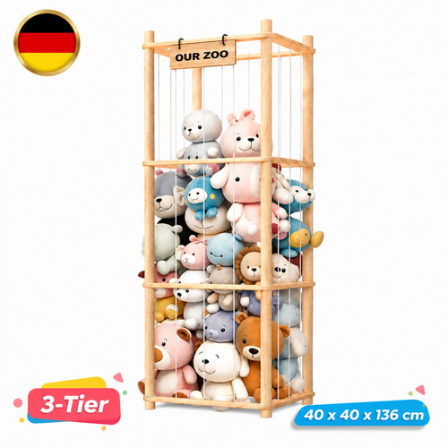 Holzregal standregal 136x40 - standregal, cm