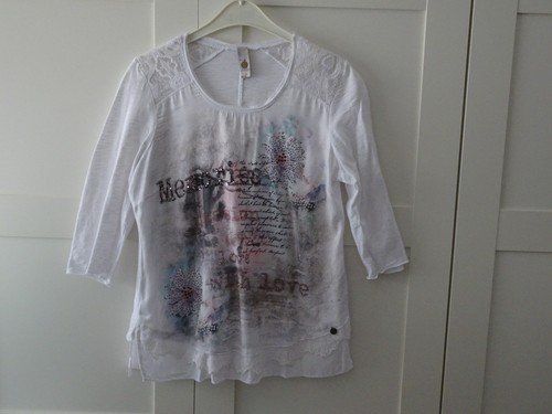 Tredy shirt mit - mit, strass