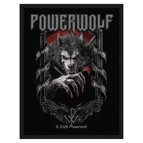 Powerwolf patch we drink - ·,