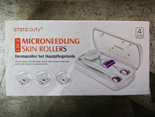 3in1 Microneedling Skin Rollers Reinigungsrolle Walze Hautpflege Etereauty Blau