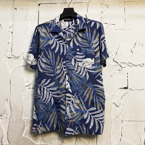 Hawaiihemd farbe blau geblümt - hawaiihemd,