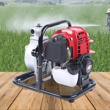 1.2kw 4 Takt 1" Benzin Gasbetriebene Wasserpumpe Tragbare Gartenbewässerung