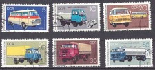 DDR - Briefmarken, Satz: IFA-Nutzfahrzeuge, Jahrgang 1982, Mi. 2744-2749