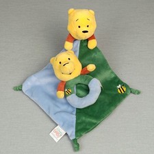 Disney Baby Schmusetuch Winnie Pooh Bär ❤️ Kuscheltuch Schnuffeltuch Rainbow