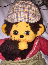 XL MONCHHICHI mit Schlafaugen 35 cm Monchichi *Rarität* TOHO ? Monkenoo *w157*