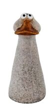 Zaunstecker Zaunhocker Ente Keramik 11,6x9,3x21,2cm Deko Figur Gartenstecker