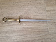 F. Dick Messer Wetzstahl rund 32 cm Messinggriff