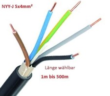 (4,50€/m) Erdkabel NYY-J