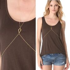Körperkette Raute Bauchkette Body Kette Halskette Schmuckset Körperschmuck NEU