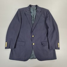Polo Ralph Lauren Herren Blazer Navy 44 R Wolljacke Gold Helmknöpfe