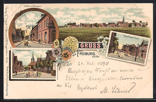 Lithographie freiburg d - a.,