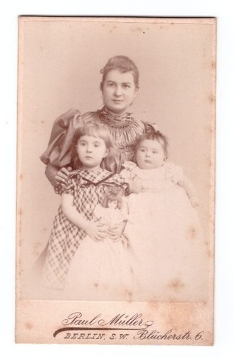 Cdv foto 1900 mutter mit - 1900,,