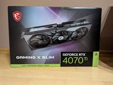 Nur Verpackung! MSI GeForce RTX 4070 Ti Gaming X Slim – Orig. Box – Kein Inhalt