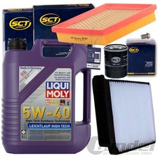 FILTERSET+LIQUI MOLY 5W40 ÖL passend für NISSAN MICRA III 3 K12 48-65 PS 1.0-1.4