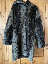 Damen Winterjacke ca. Gr. 44/46 - Herbst Übergangsjacke Felloptik Imitat