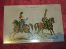 Antik Fliesen , Wand Fliese , historische Uniformen ( österreich.Reiter/1815)