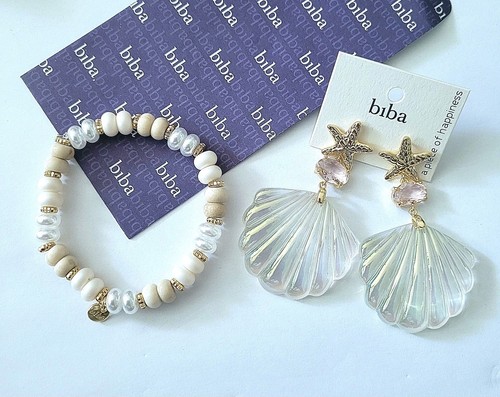 Biba set armband beige weiß - armband,