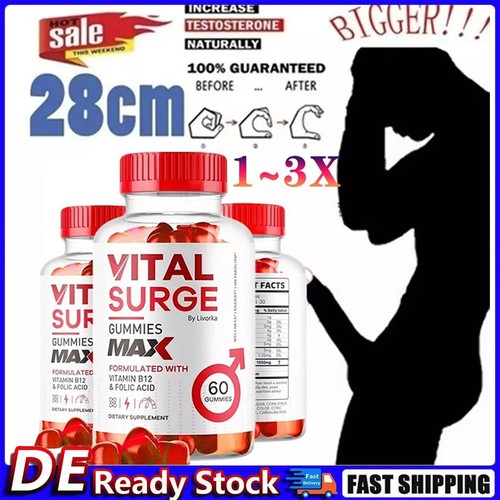 Vital surge male gummies - 1~3x,
