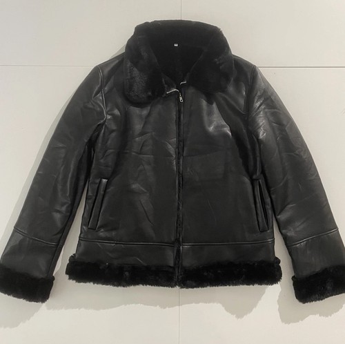 Damen leder fell imitat - &,
