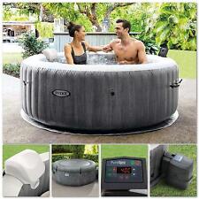 Intex 28440 Whirlpool Pure SPA Bubble Massage GreyWood 196x71 cm aufblasbar