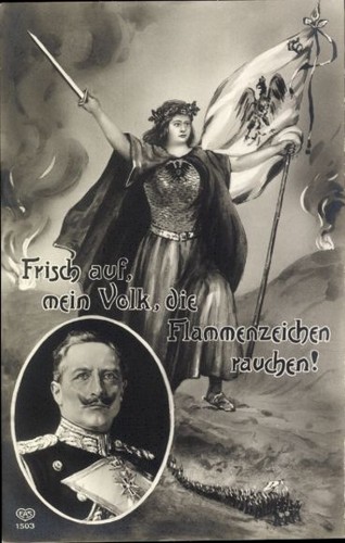 Kaiser wilhelm frisch - ak,