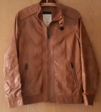 W# LCW Teen Kunstleder Jacke Lederjacke Gr. 158 / 164 braun Mädchen Damen