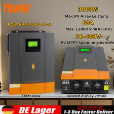 PowMr 3000W Hybrid Wechselrichter 12V 24V 4.2KW Off Grid Solar Inverter MPPT 80A