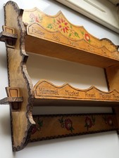 Holz Gewürzregal Antik Vintage