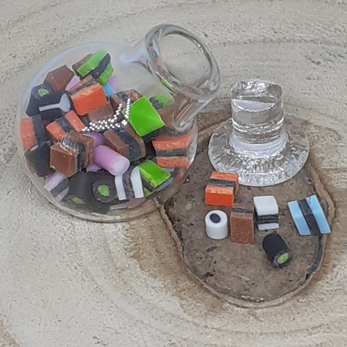 Miniatur konfektglas mit - 1:12,