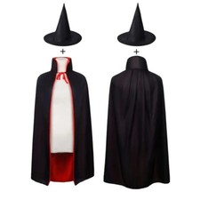 Vampir umhang cape rot schwarz - cape, rot/schwarz