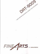 Grundig Bedienungsanleitung für DAT - 9009 deutsch Copy