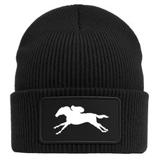 Beanie Pferderennen Silhouette
