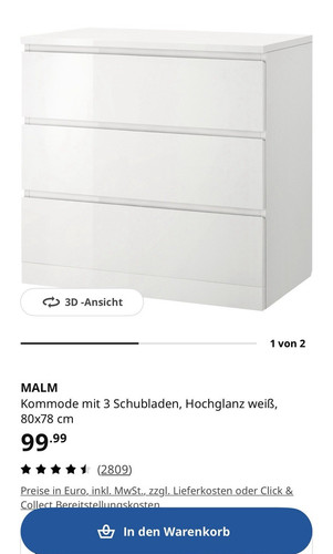 Ikea malm kommode schubladen - ikea, 3