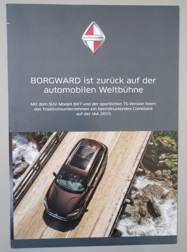 Prospekt brochure borgward bx7 - brochure,